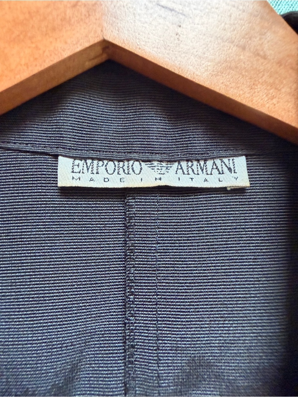 Vintage 1990s Emporio Armani Black Sleeveless Tie-Front Cropped Vest Top - Picture 3 of 6